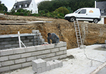 Réalisation des fondations à Sierck-les-Bains